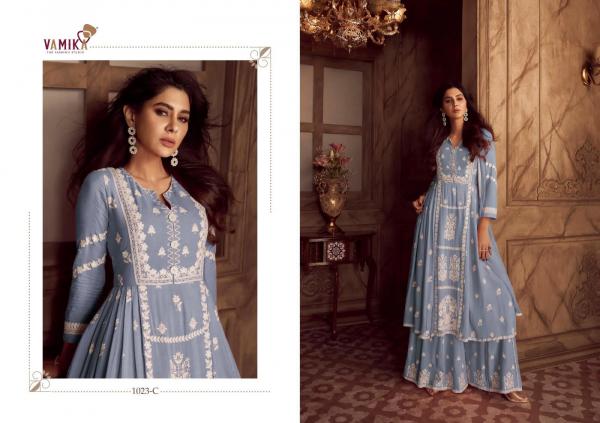 Vamika Lakhnawi Vol 4 Premium Kurti Plazzo With Dupatta Collection